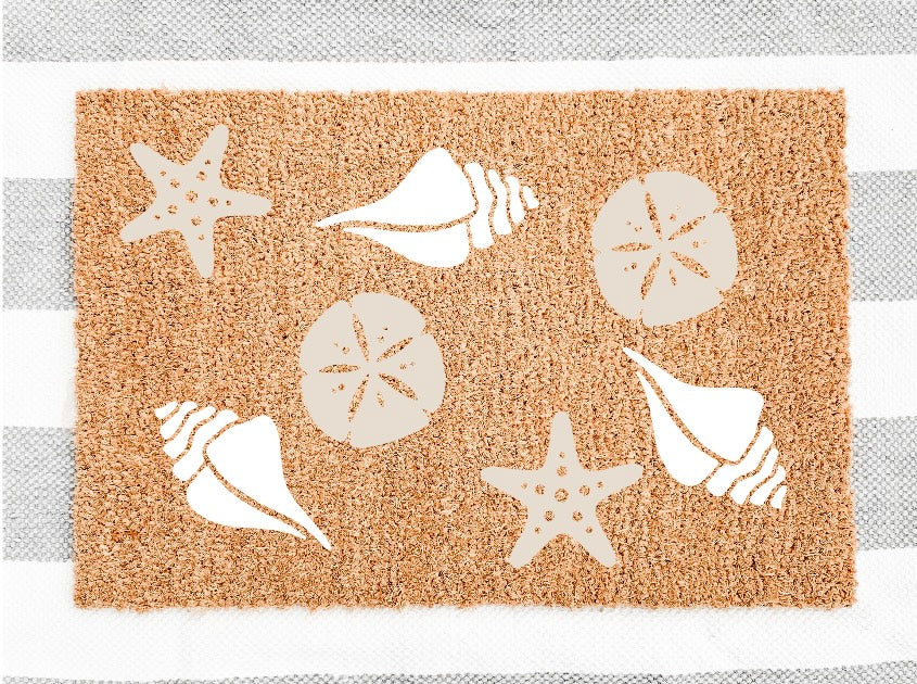 Scattered Seashells (white and beige)
