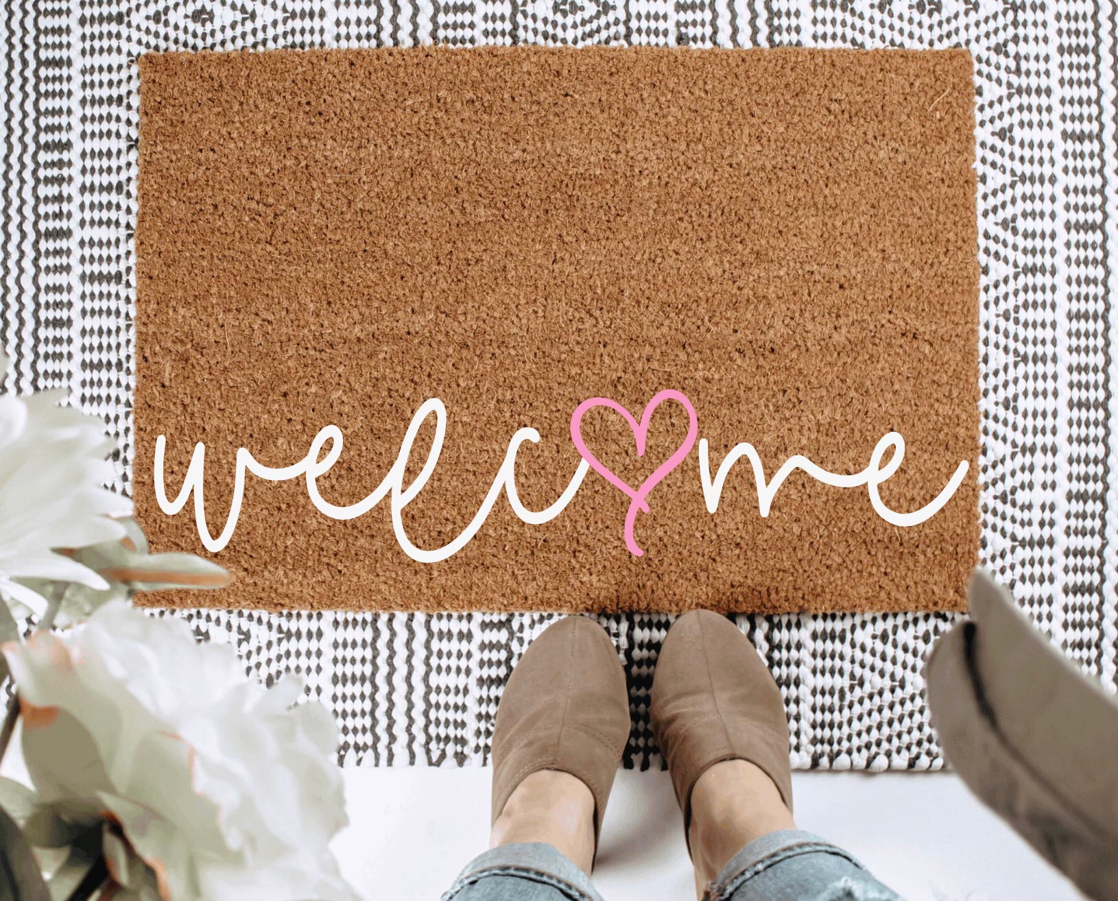 Welcome - Pink Heart