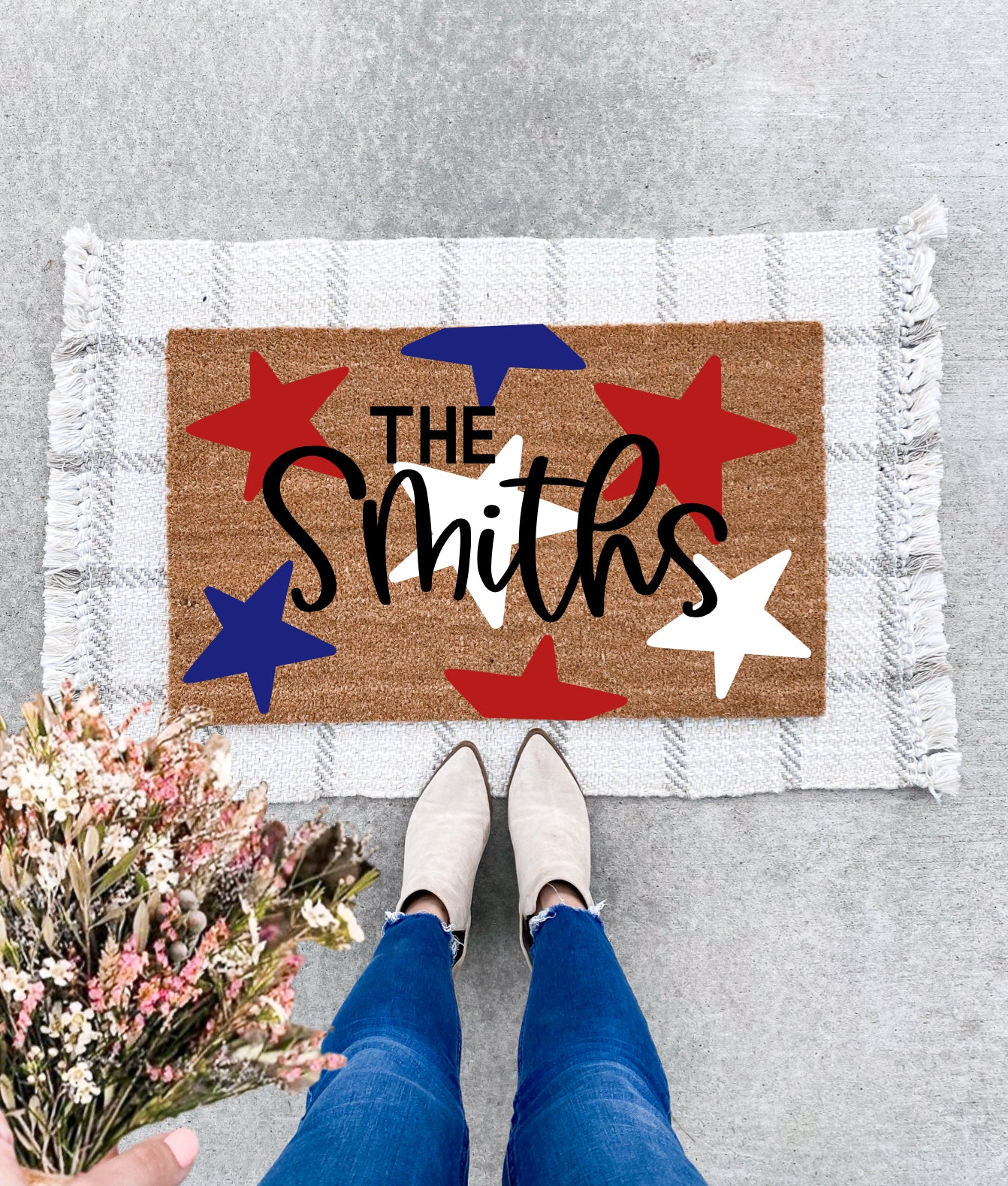 Red, White + Blue Stars (Custom Name)