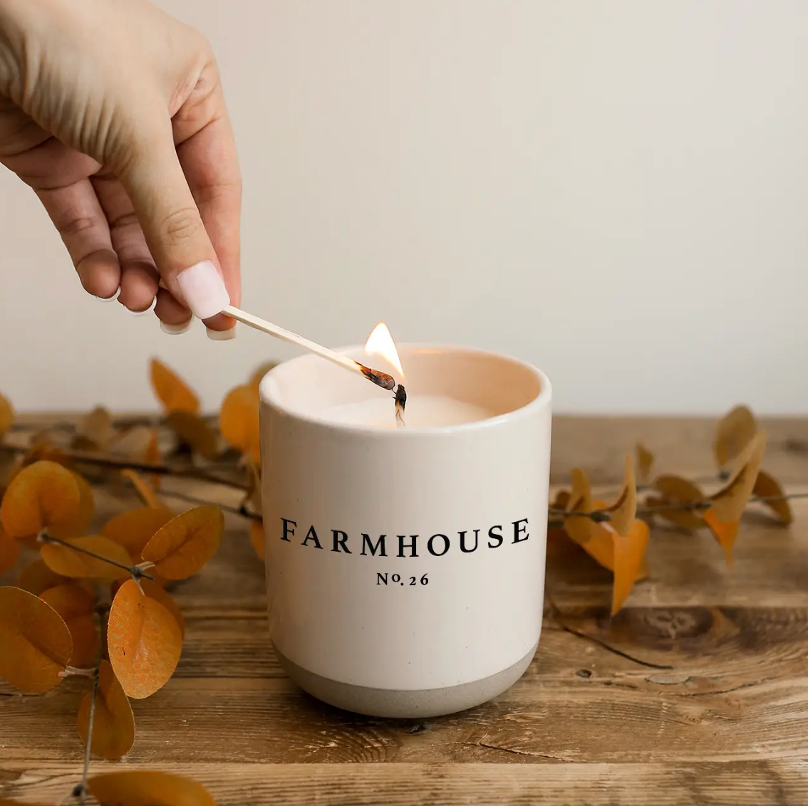 Farmhouse Kitchen Soy Candle - Black Stoneware Jar