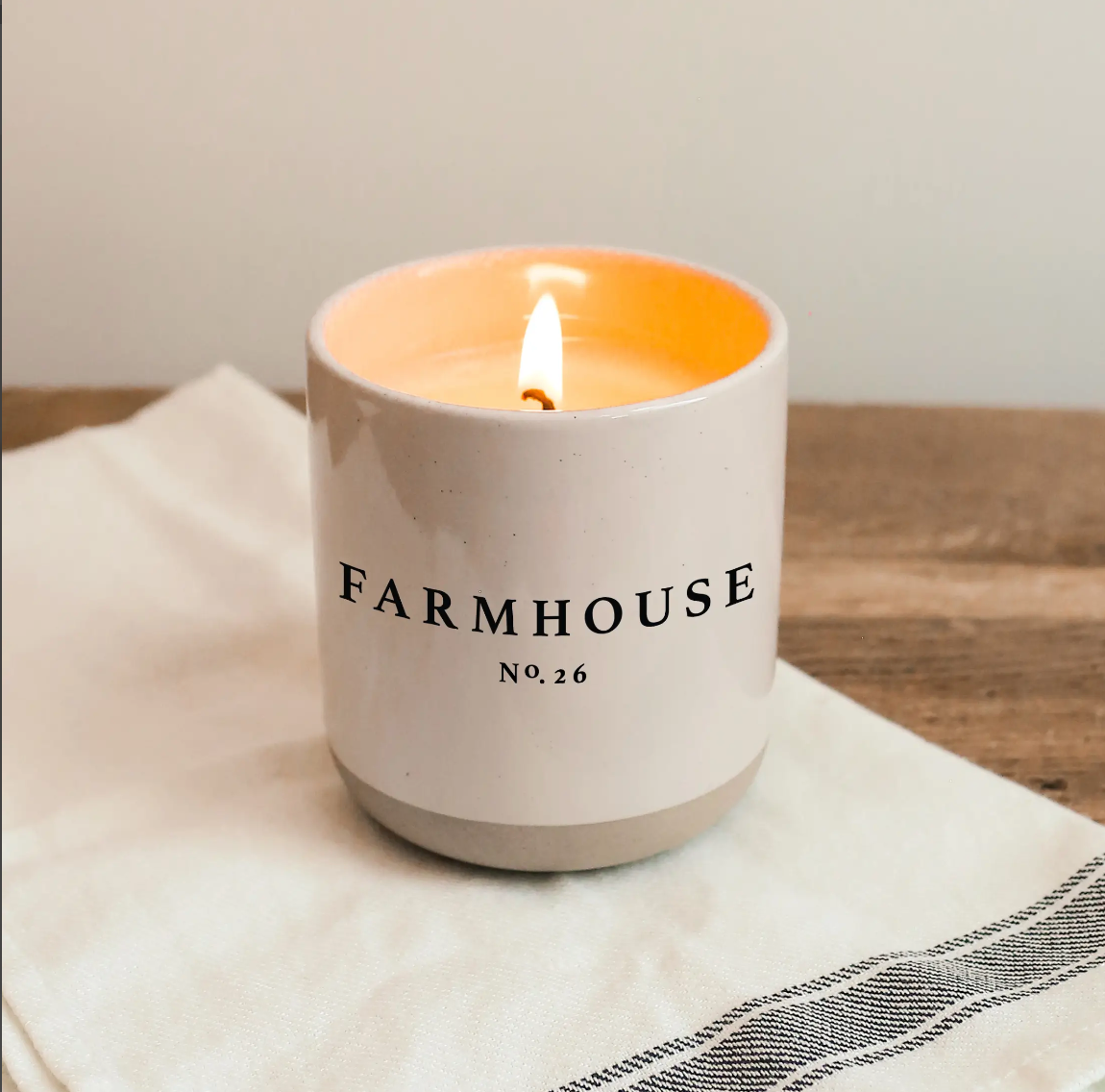 Farmhouse Kitchen Soy Candle - Black Stoneware Jar