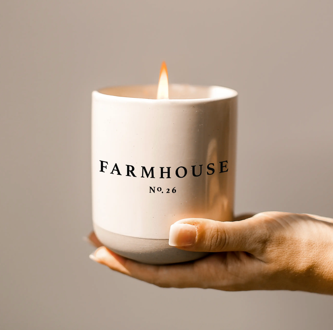 Farmhouse Kitchen Soy Candle - Black Stoneware Jar