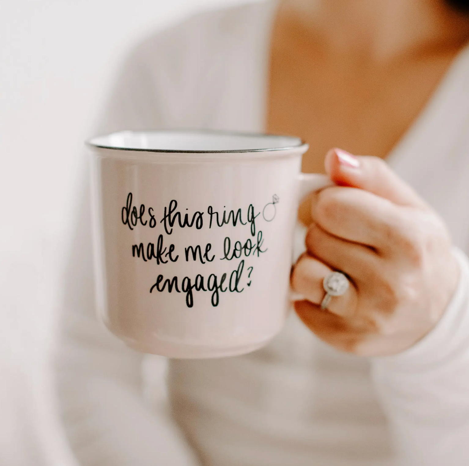 Does This Ring Make Me Look Engaged - Campfire Coffee Mug