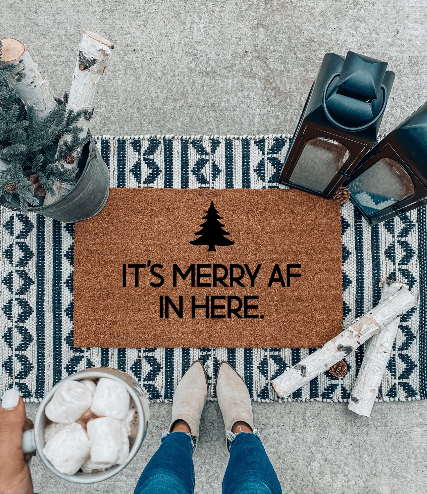 It's Merry AF In Here - Black