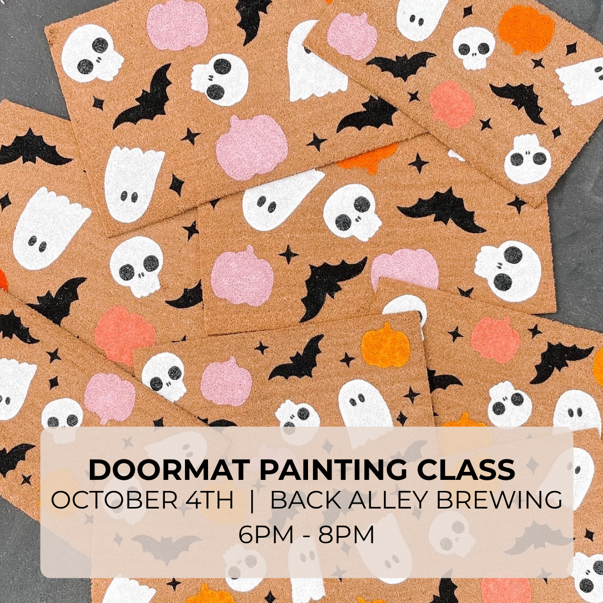 Doormat Painting Class | October 4th | Back Alley Brewing Company  | Pittsburgh PA
