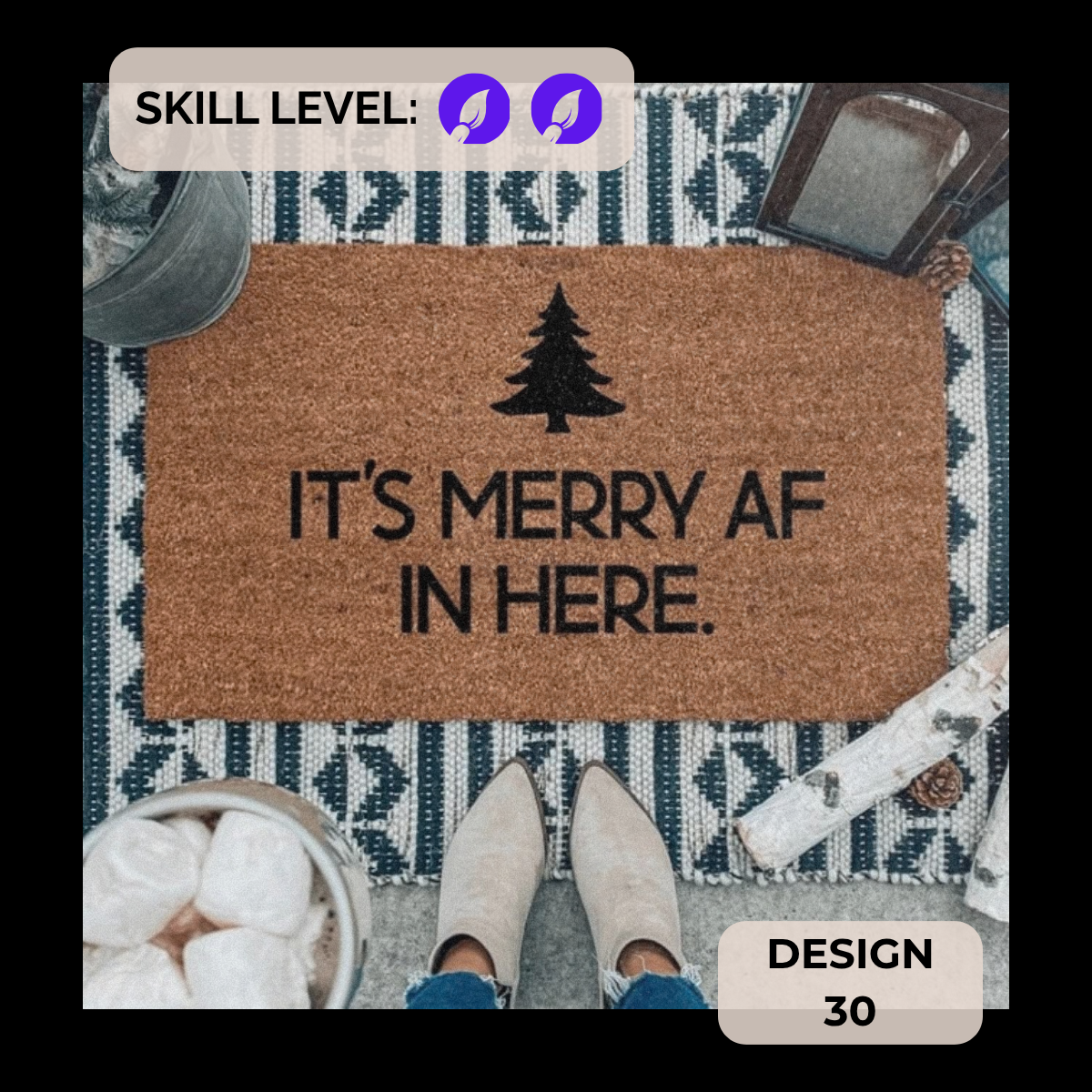 Doormat Painting Class | November 19th | The Hot Spot Studios | Phoenixville PA
