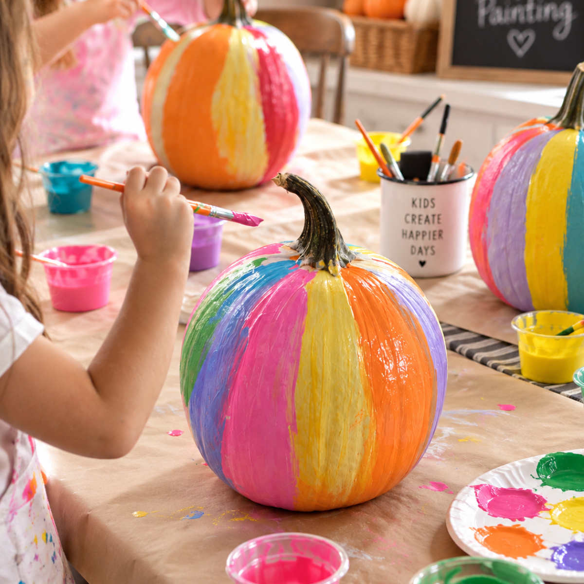 Doormat Painting Class + Kids' Pumpkin Painting | October 21st | The Hot Spot Studios | Phoenixville PA