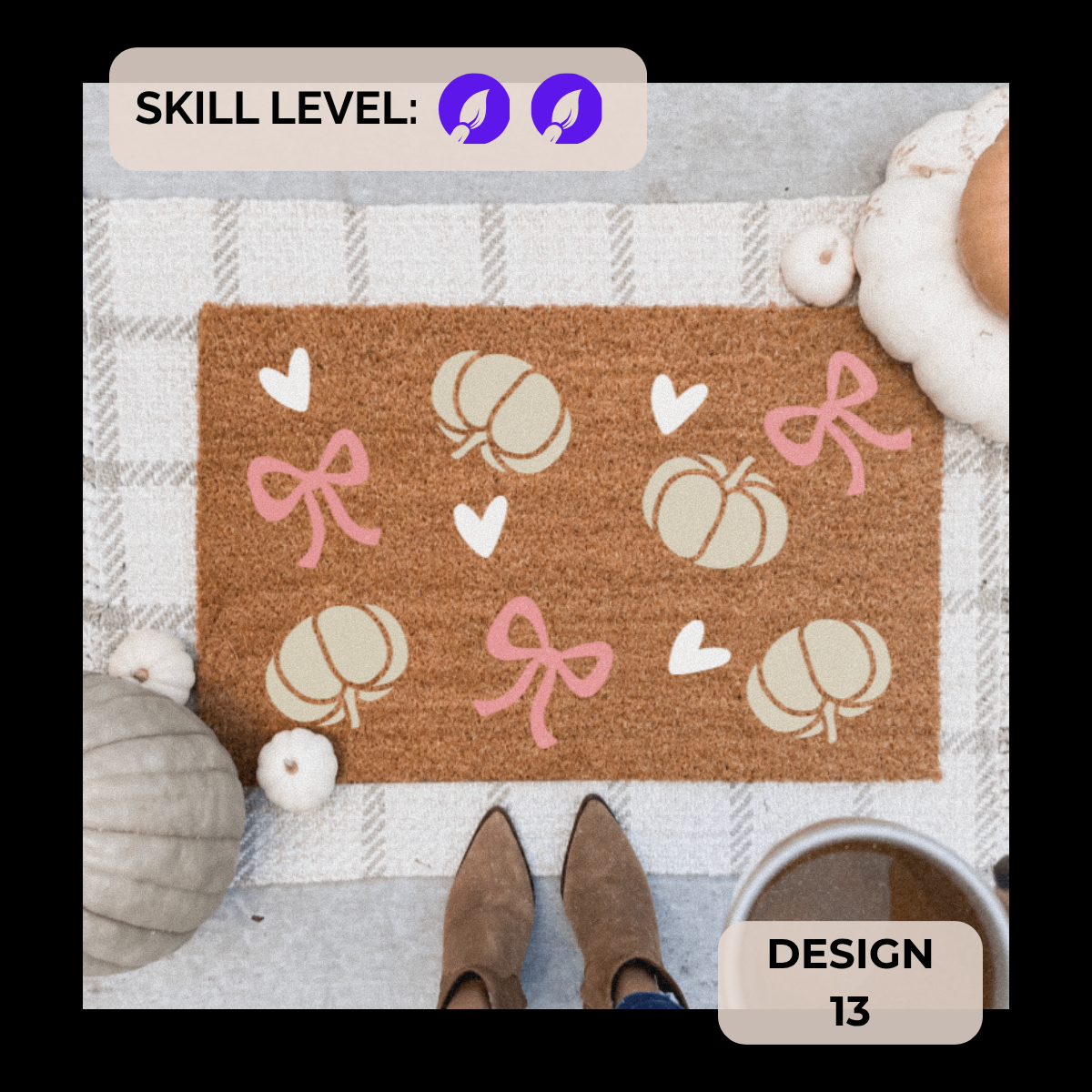 Doormat Painting Class + Kids' Pumpkin Painting | October 21st | The Hot Spot Studios | Phoenixville PA