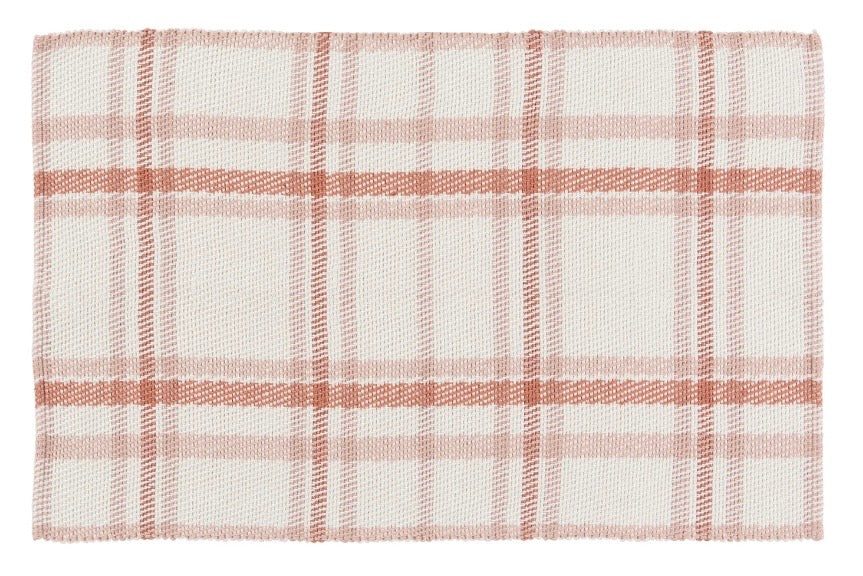 Rose Windowpane Layering Rug