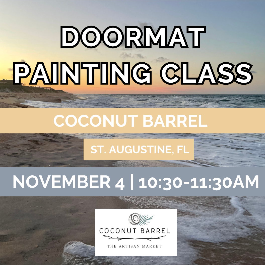 Doormat Painting Class | November 4th | Coconut Barrel | MORNING CLASS