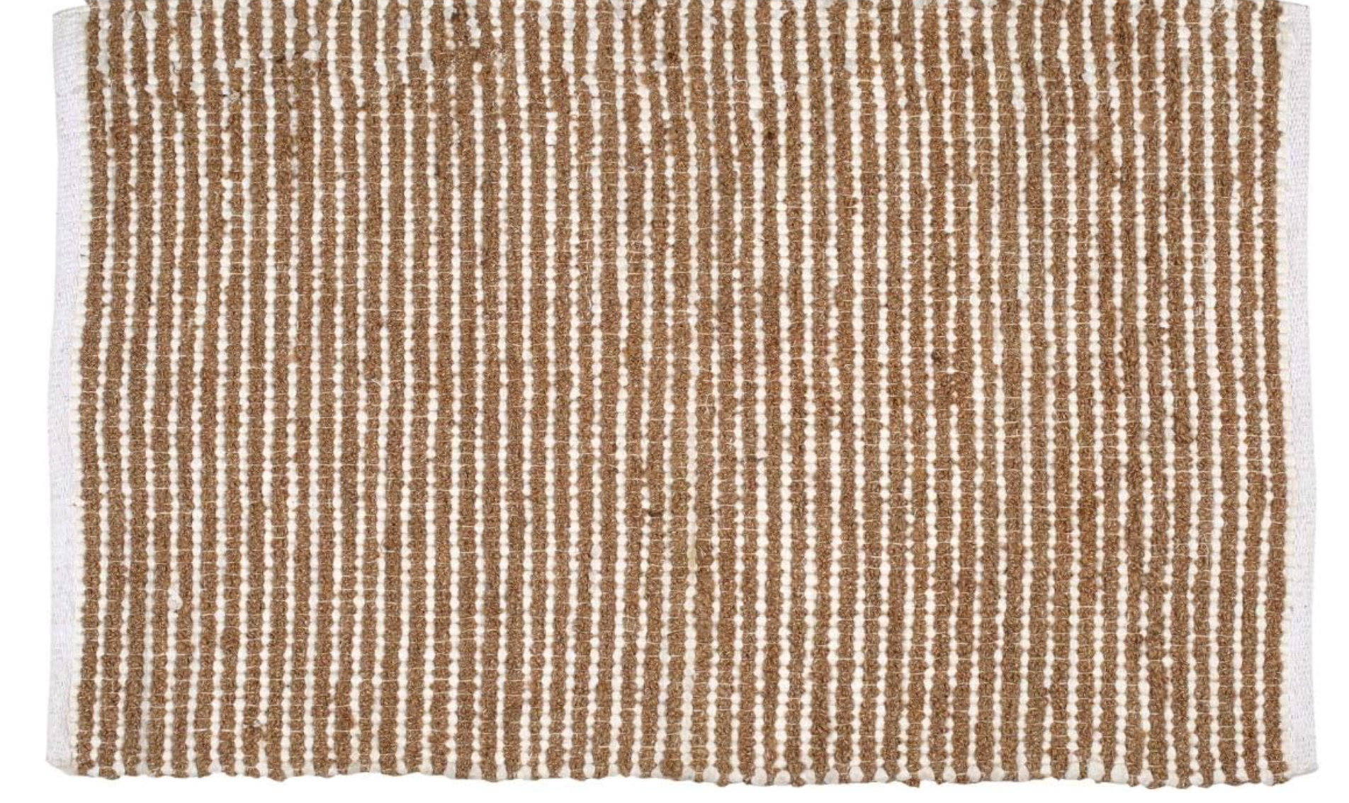 Brown Striped Layering Rug