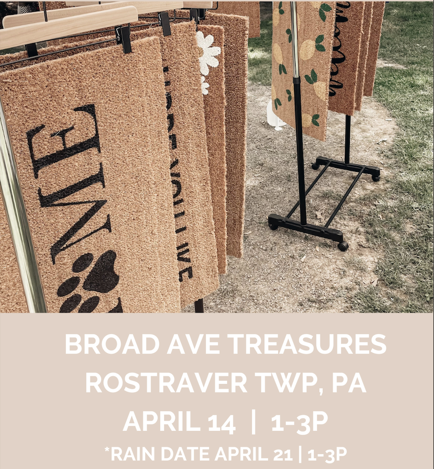 Doormat Painting Class | April 14th | Broad Avenue Treasures