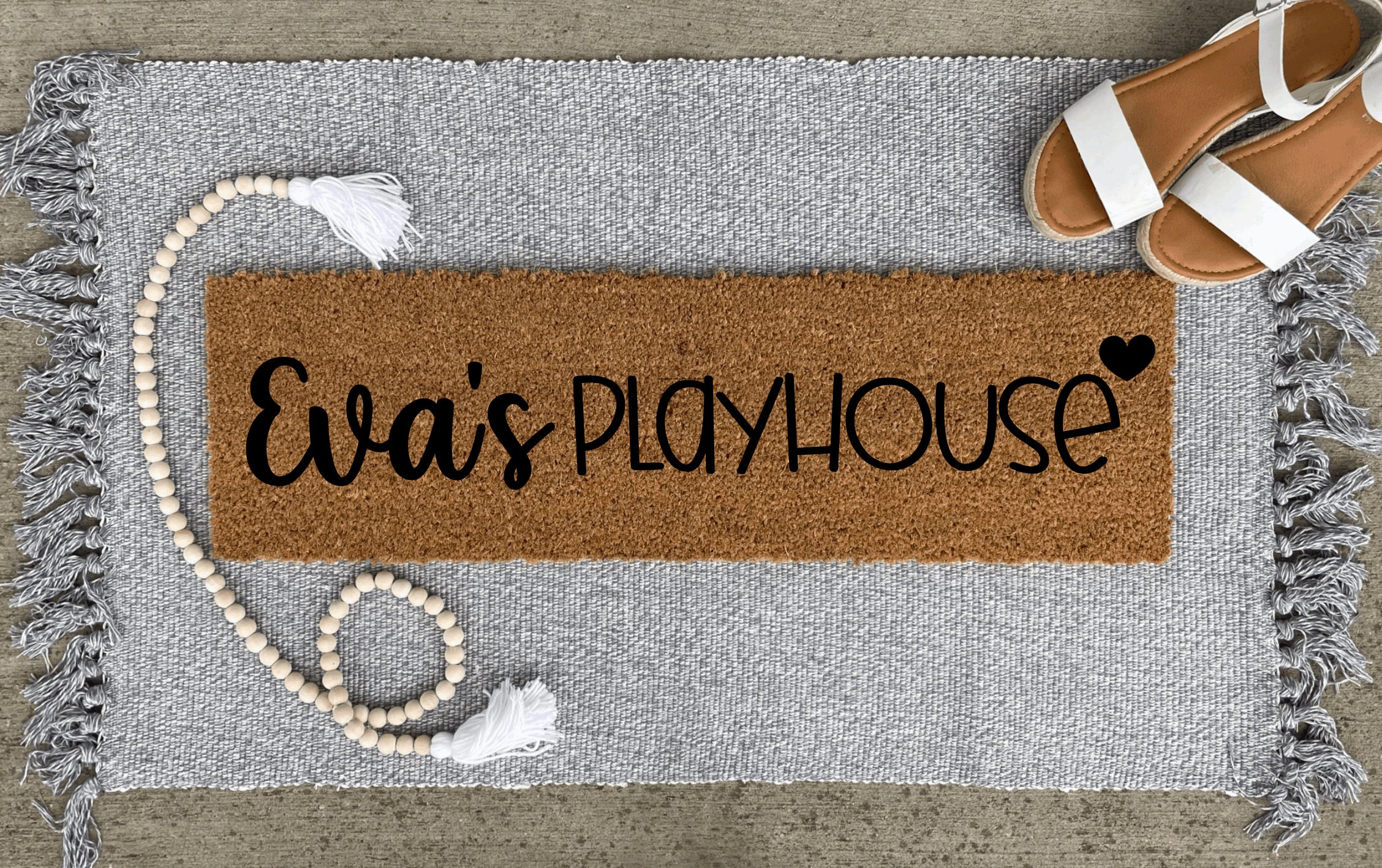 Playhouse Doormat, Come in and Play Doormat, Mini Doormat, Small