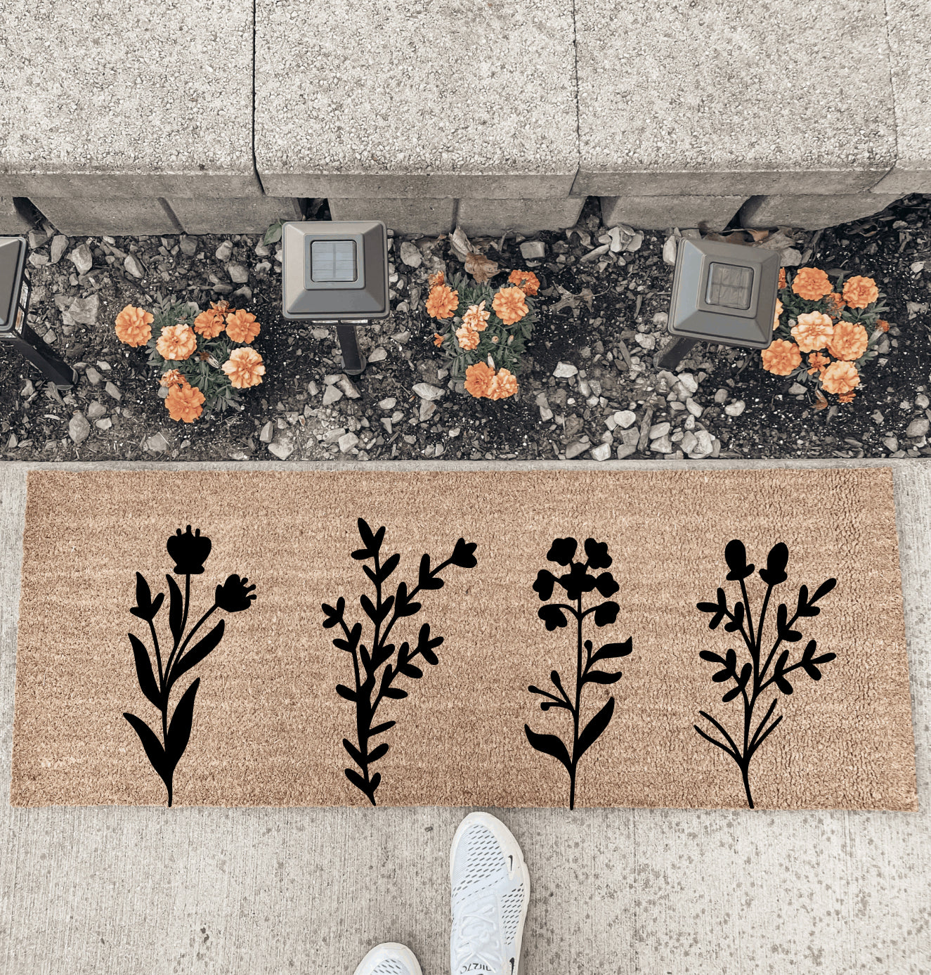 Wild Flowers - Double Door Doormat