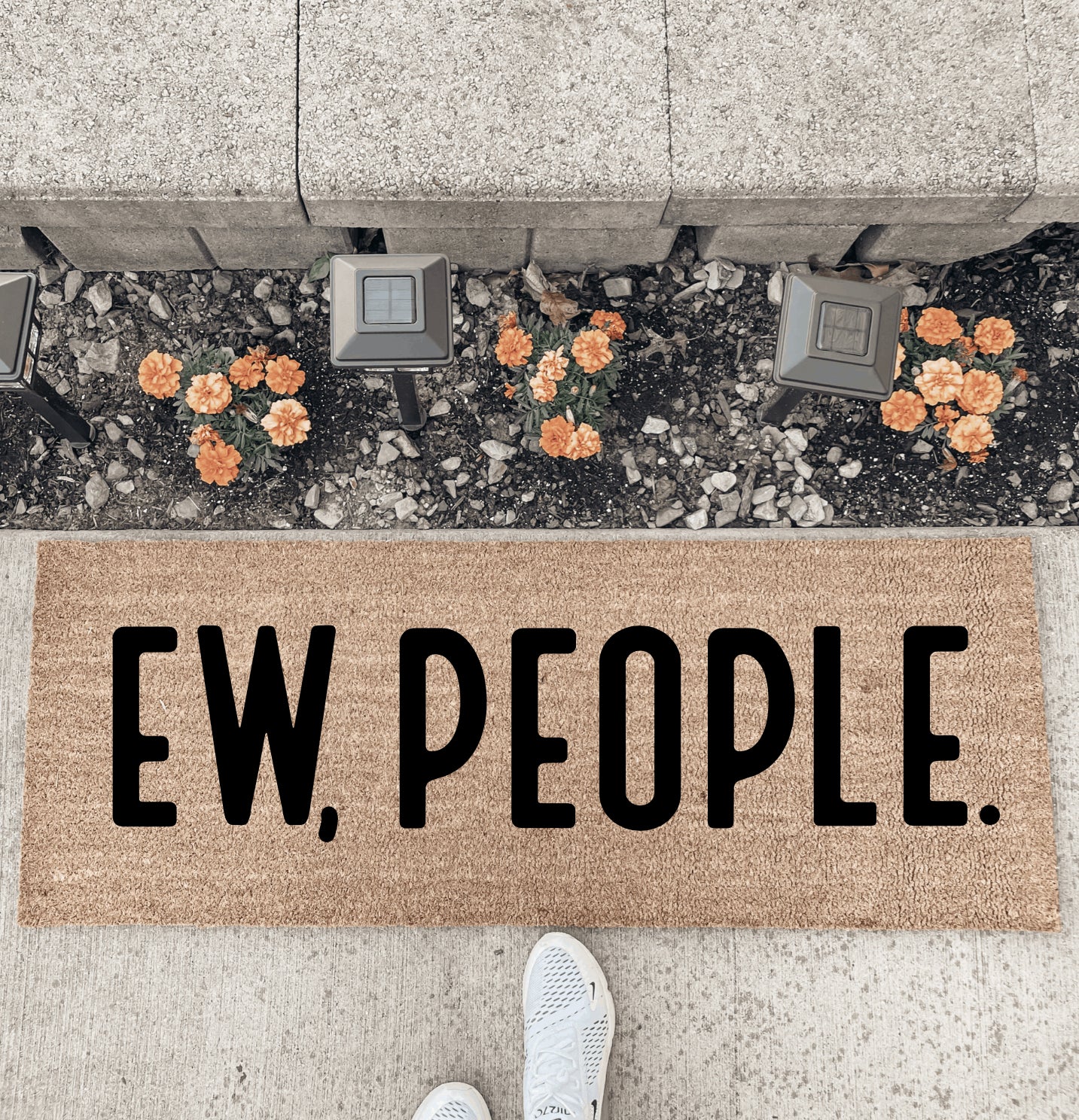 Ew, People. - Double Door Doormat