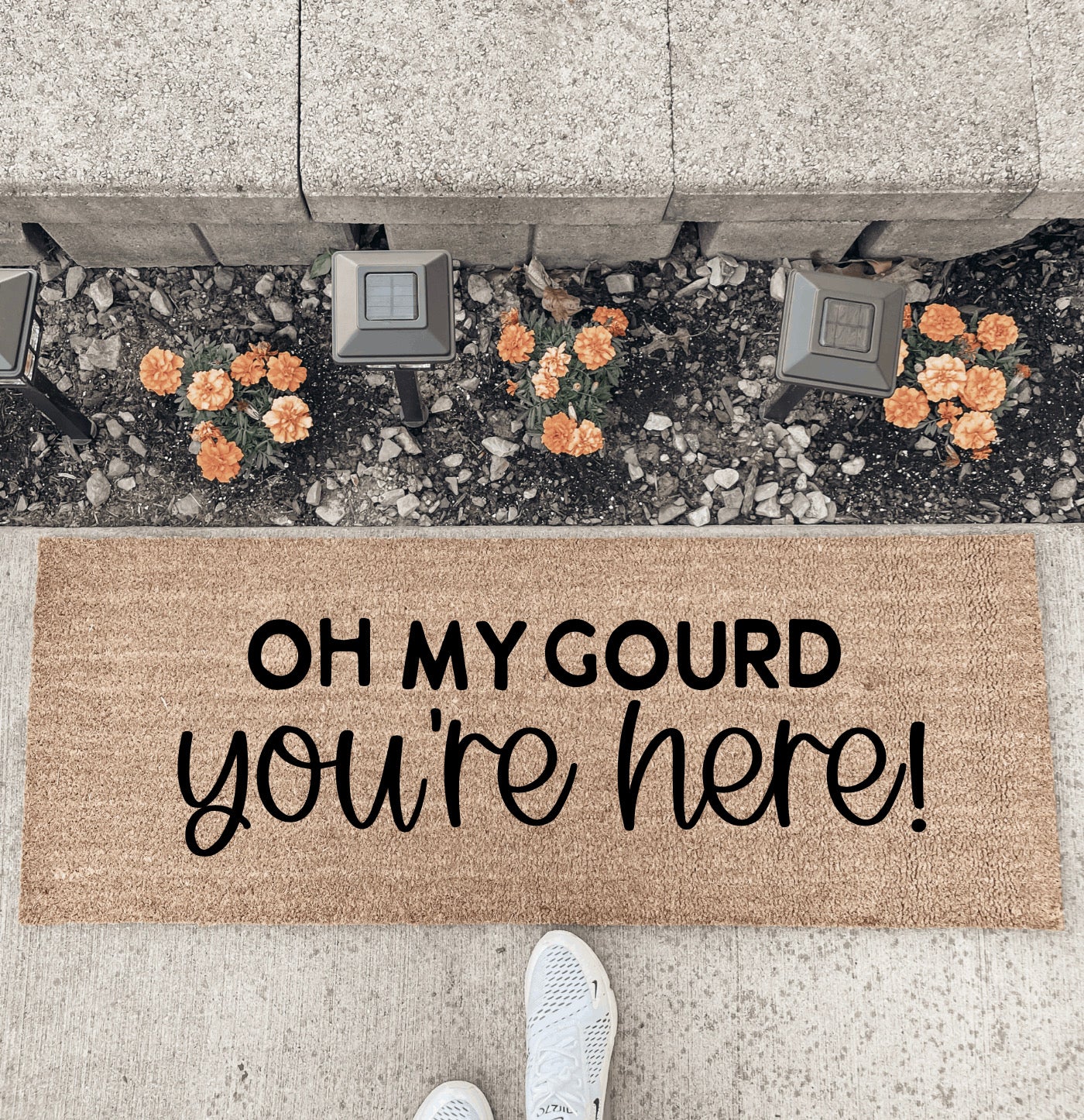 Oh My Gourd You're Here! - Double Door Doormat