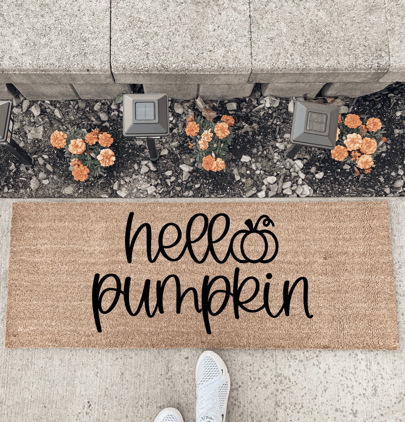 Hello Pumpkin - Double Door Doormat
