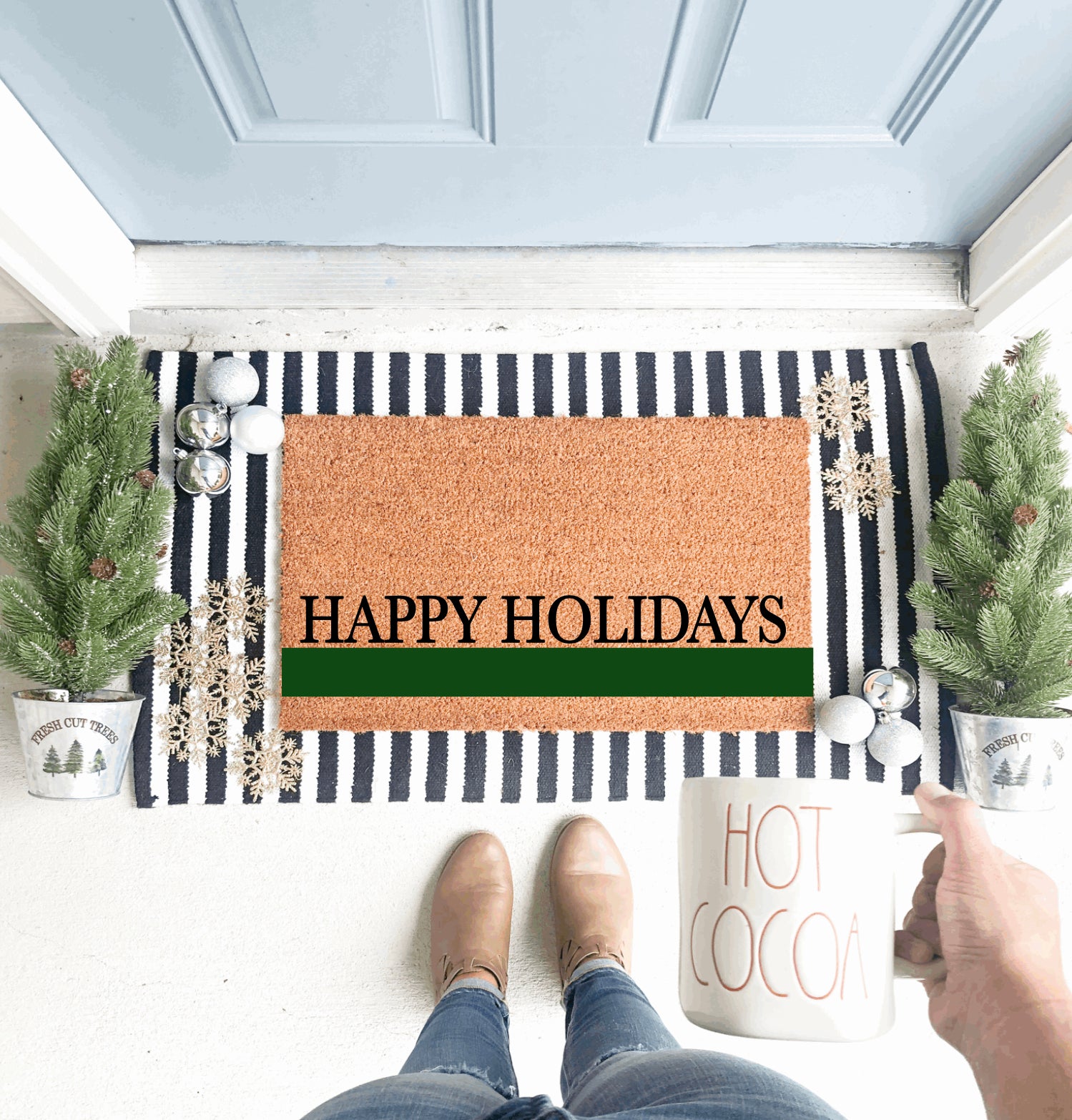 Happy Holidays - Color Block