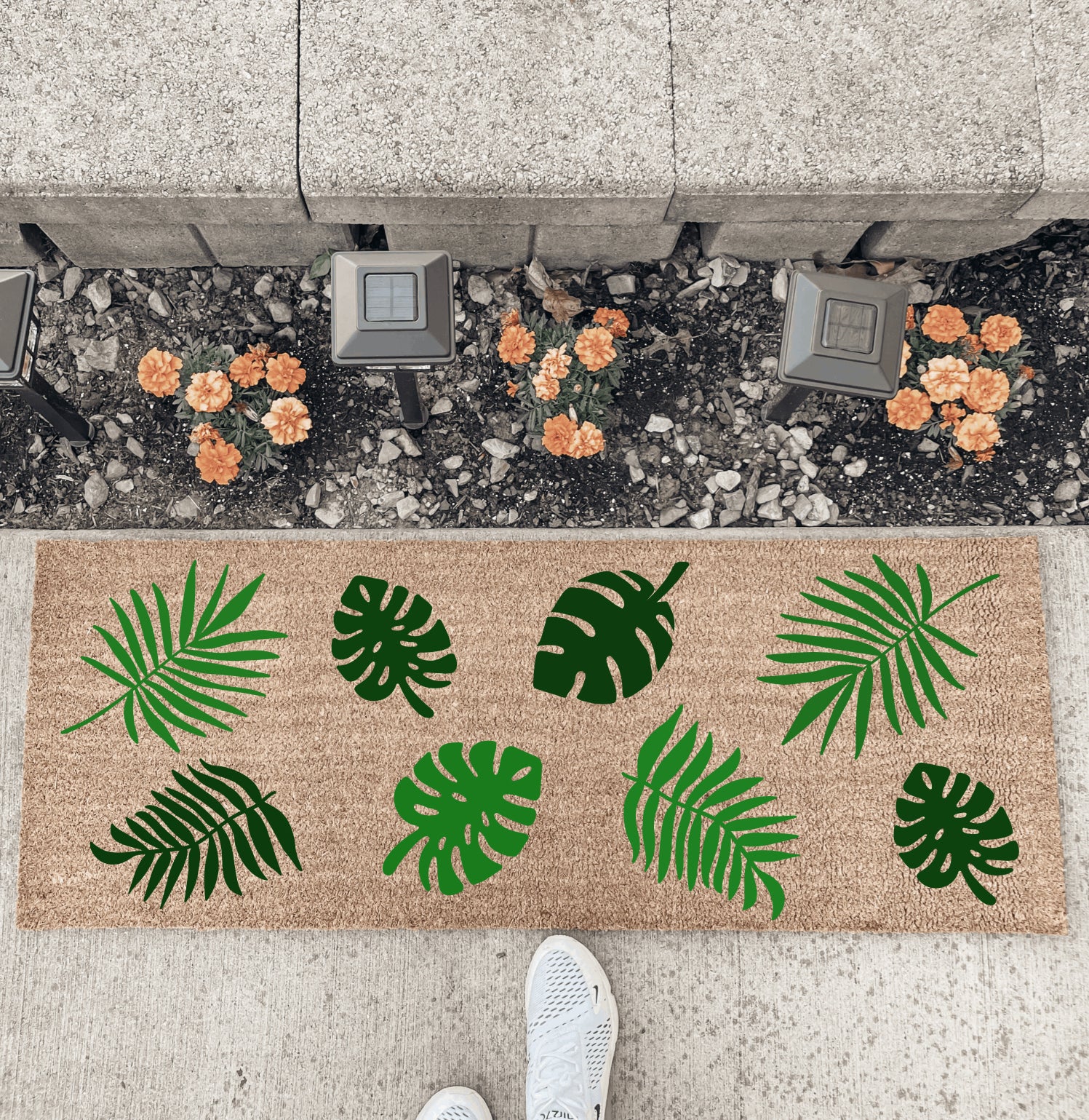Tropical Plants - Double Door Doormat
