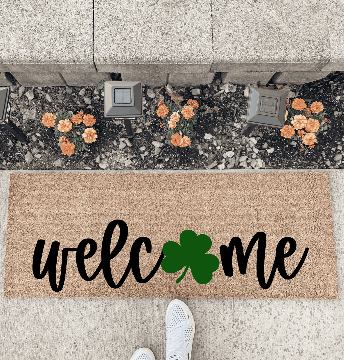 Welcome (Shamrock) - Double Door Doormat